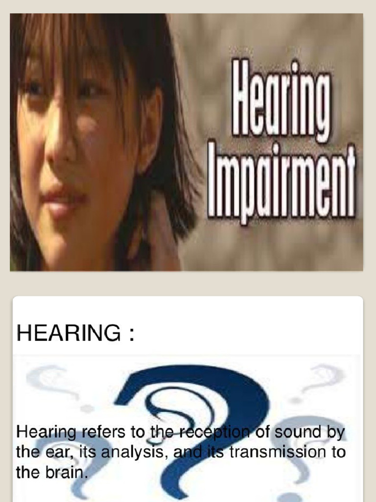 Done 9 Hearing Impairment | PDF