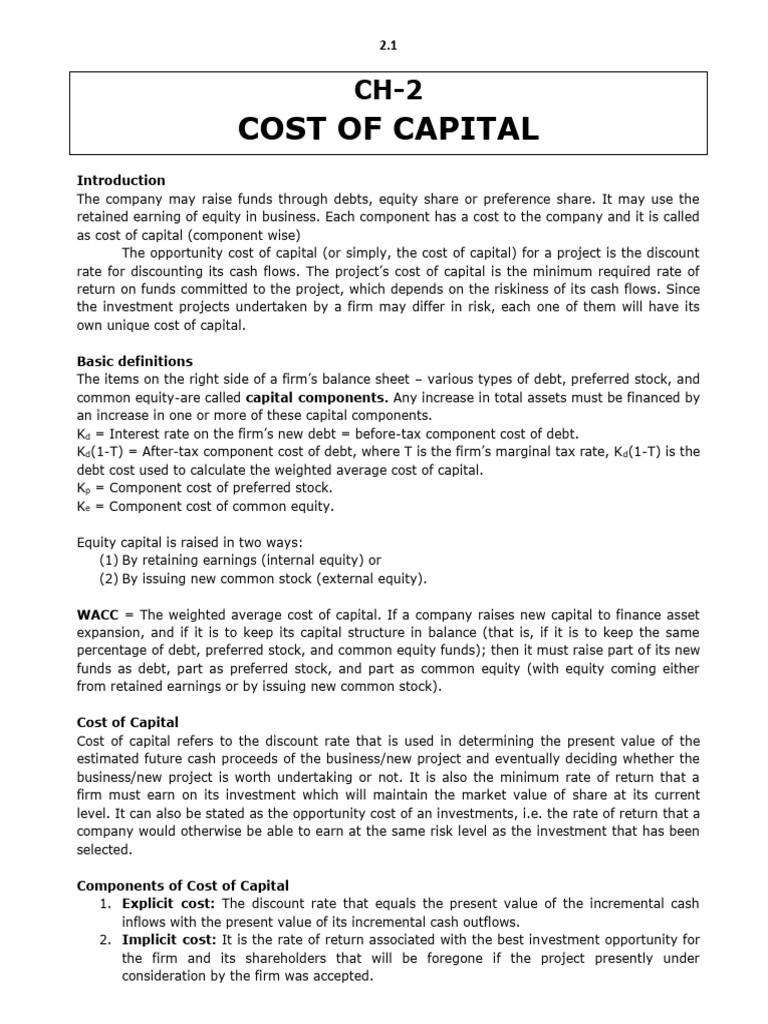 Cost of Preferred Stock in WACC | PDF | Cost Of Capital | Bonds (Finance)