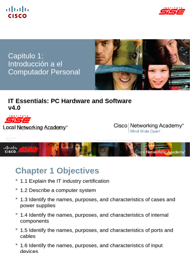 ITE PC v40 Cap1 | PDF | Memoria de acceso aleatorio | Unidad Central de ...