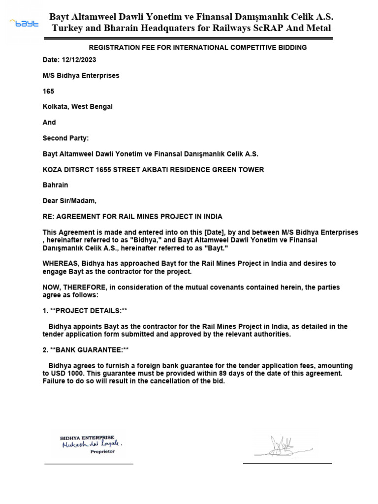 National Competitive Bidding | PDF