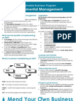 Info sheet- Environmental Management