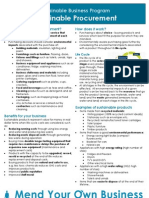 Info sheet - Green Procurement