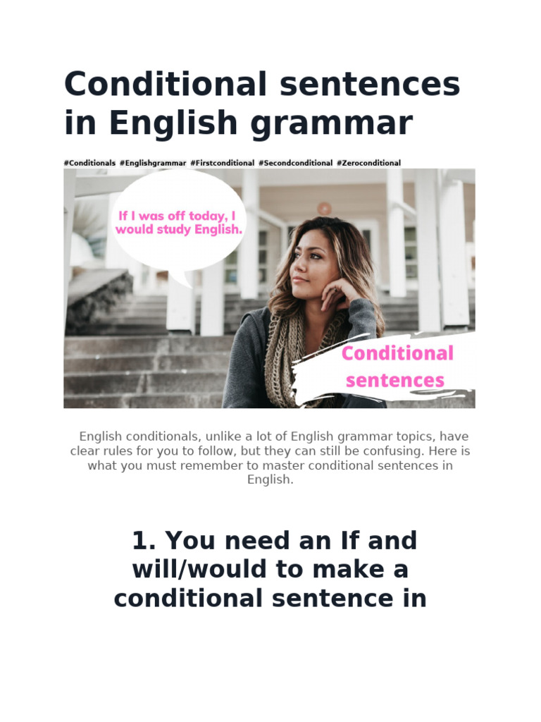 Conditional Sentences in English Grammar | PDF | English Grammar ...