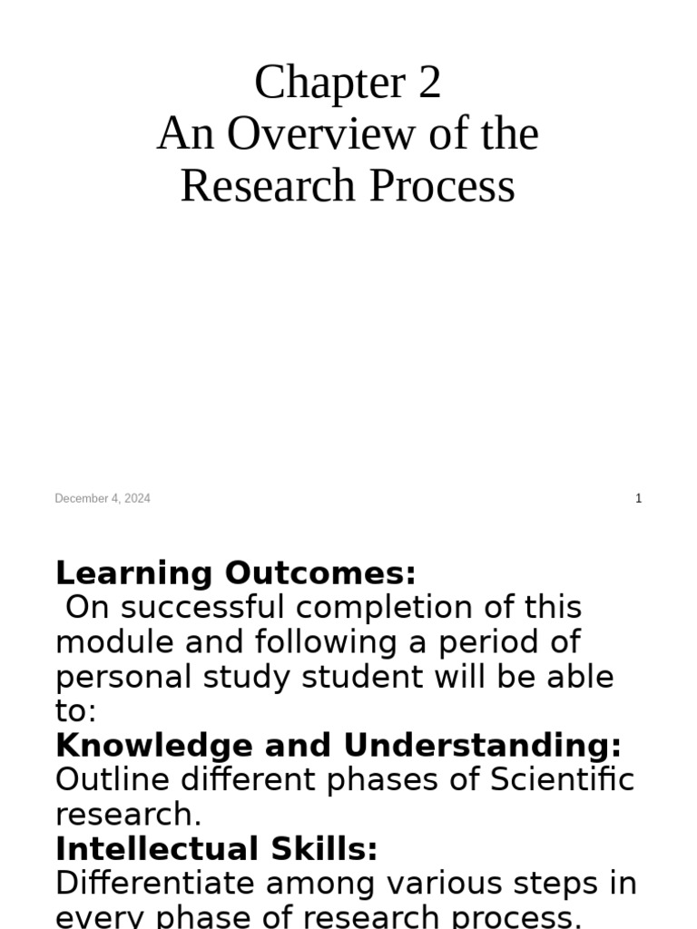 Research Process Overview and Steps | PDF | Data | Hypothesis
