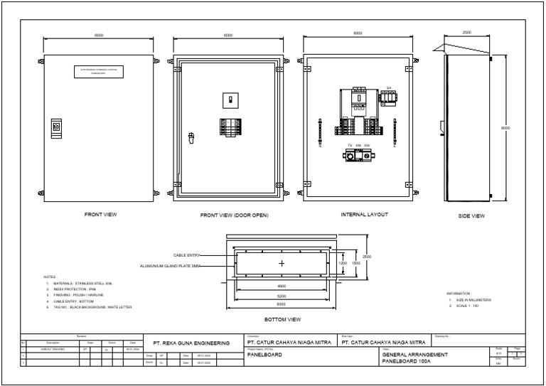 Panelboard General Arrangement Drawing | PDF