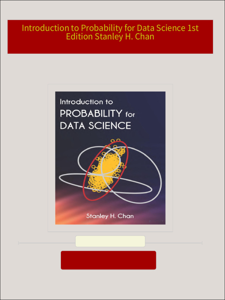 Introduction To Probability For Data Science