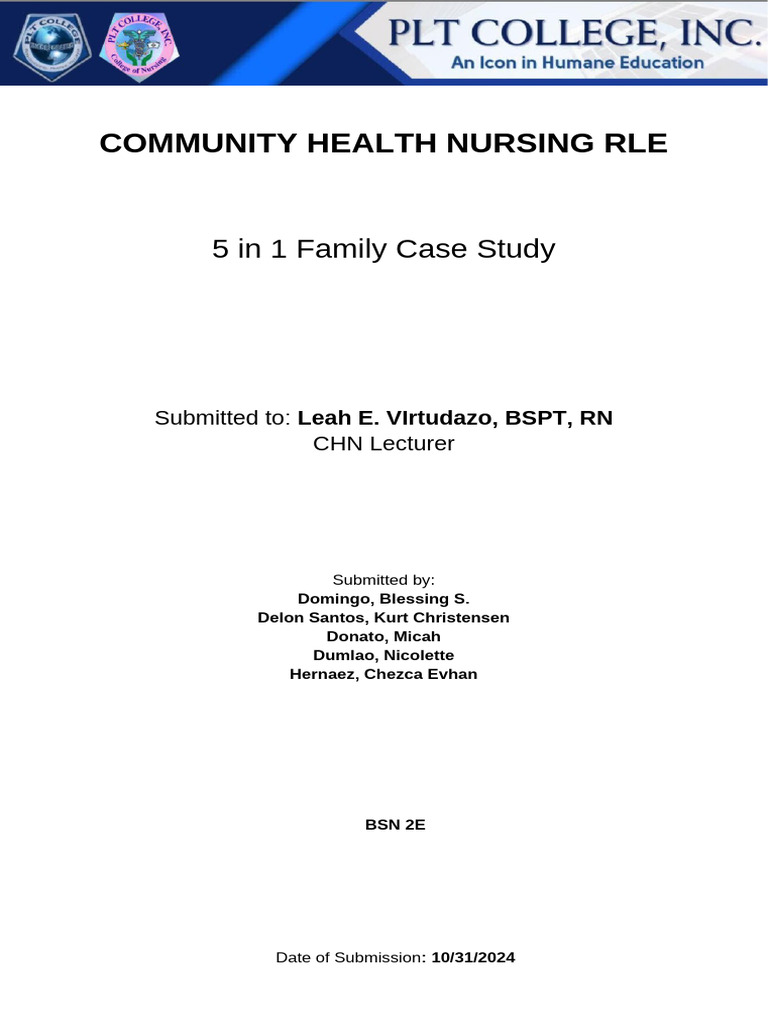 5 in 1 Case Study Part 1 To Print | PDF | Grandparent | Family