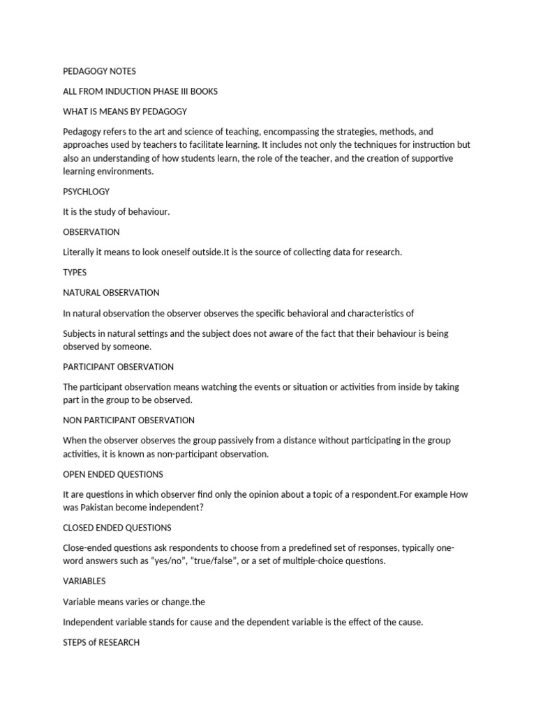 WHAT IS PEDAGOGY IN EDUCATION PDF NOTES FREE DOWNLOAD visual data 5