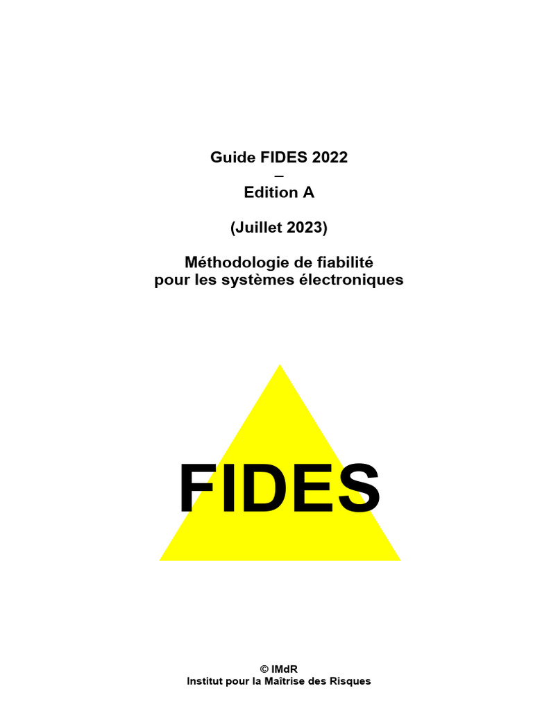 Guide FIDES 2022 Edition A (Juillet 2023) | PDF | Ingénierie de ...