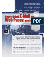 E-Mail Web Pages: How To Admit Into Evidence