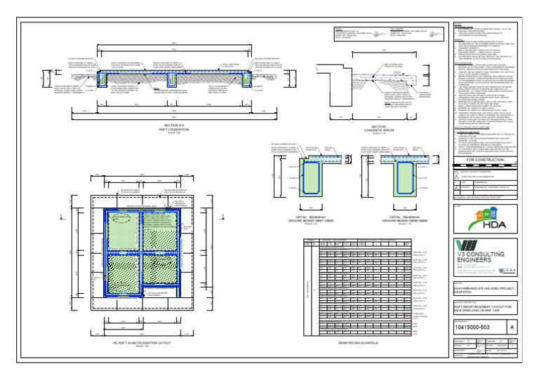 Raft Foundation Design for Khayamnandi Project | PDF | Concrete | Beam ...