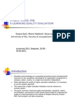 Hybrid Model For E-Learning Quality Evaluation