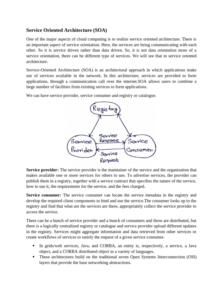 Understanding Service Oriented Architecture | PDF | Software As A ...
