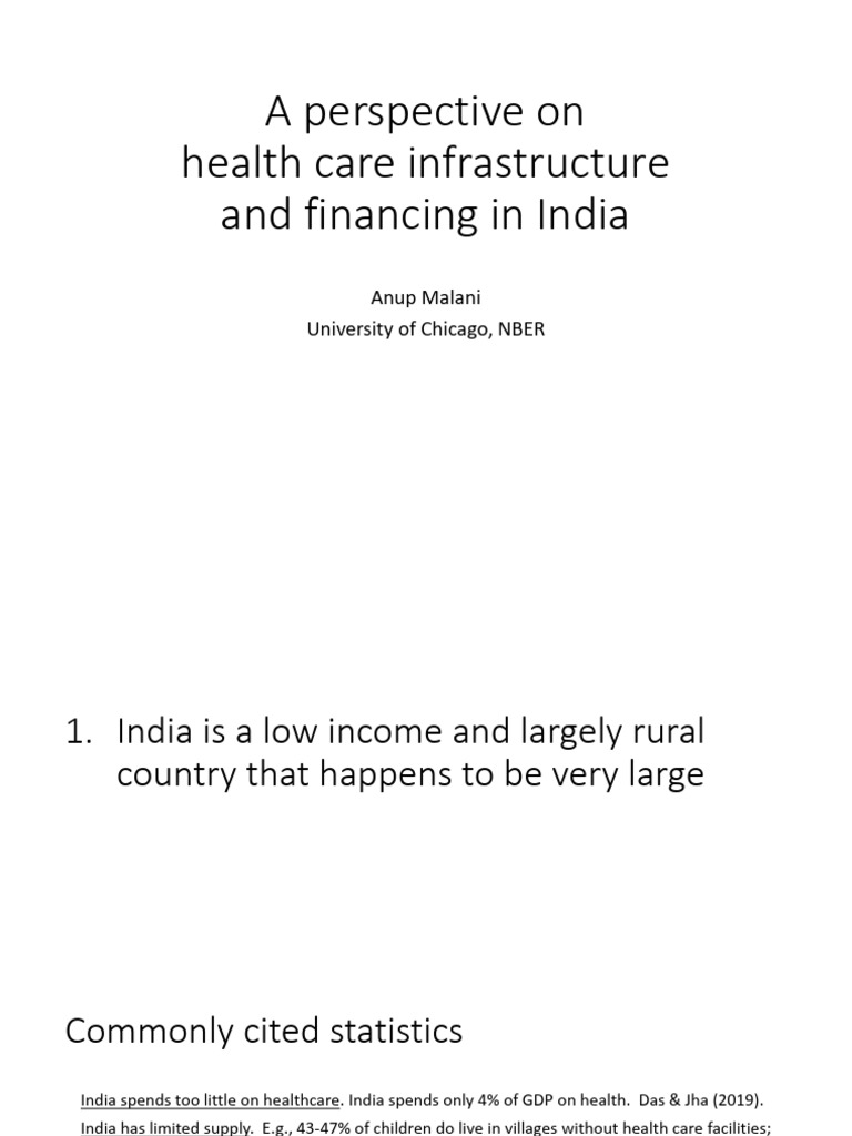 Anup Malani - Health Care Financing in India | PDF | Medicare (United ...