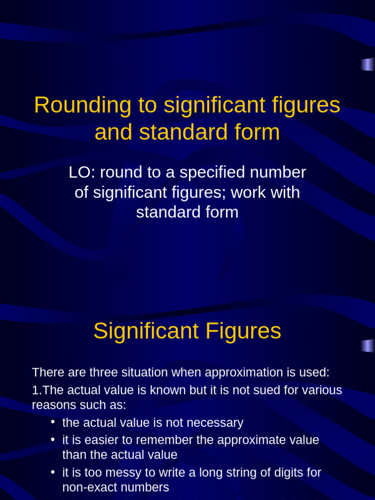 Rounding and Significant Figures Guide | PDF | Significant Figures ...
