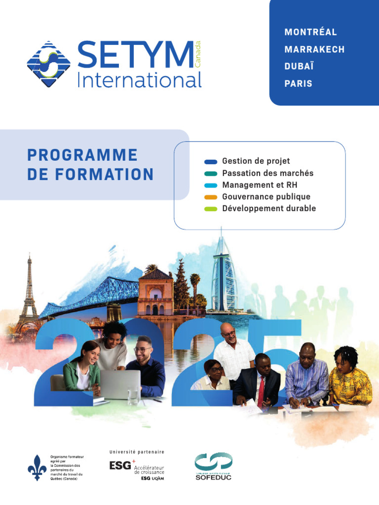 2025 F SETYM Programme Formation-1 | PDF | Partenariat public-privé ...