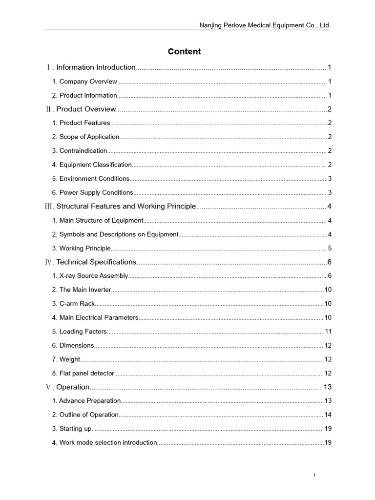 C-Arm PLX7100A Manual | PDF | Vacuum Tube | Electrical Components