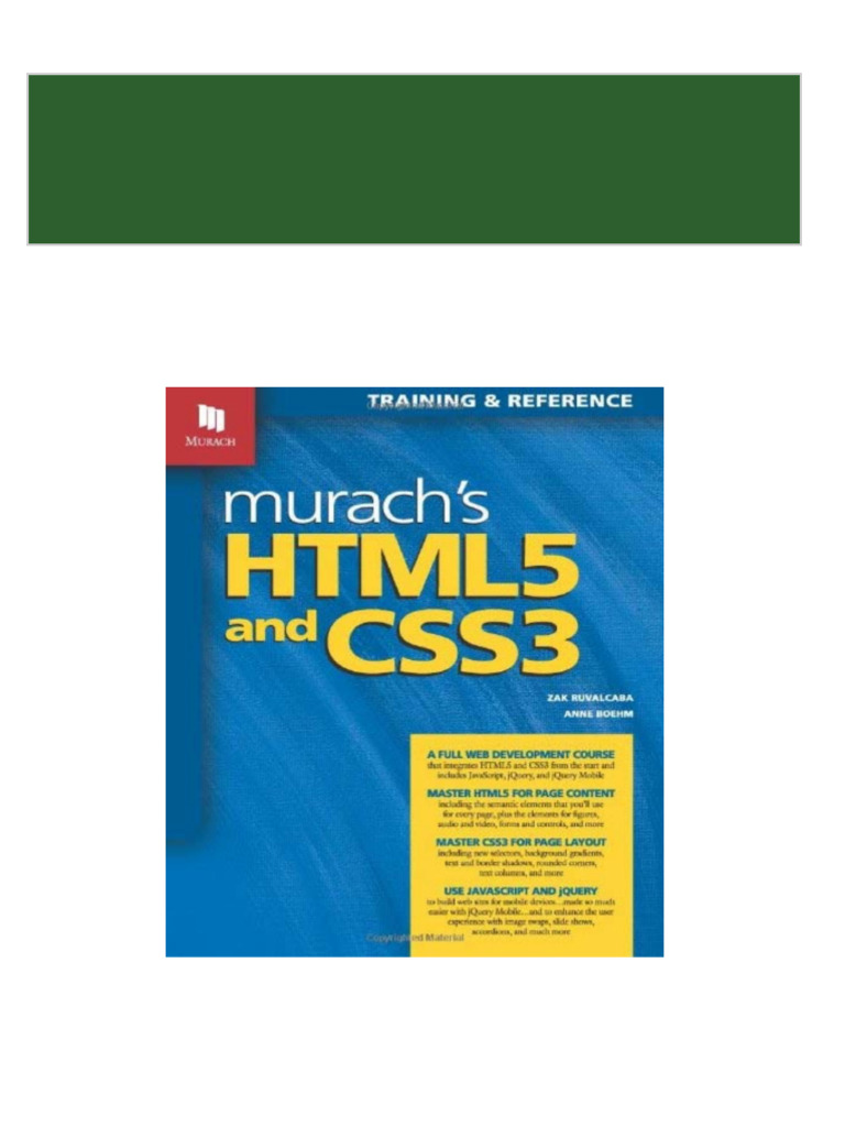 Complete Download Murachs HTML5 and CSS3 PDF All Chapters | PDF | Birds ...