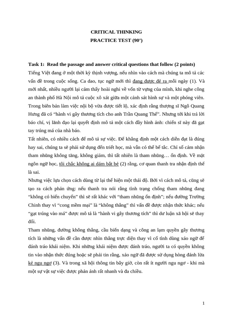 Practice Test | PDF