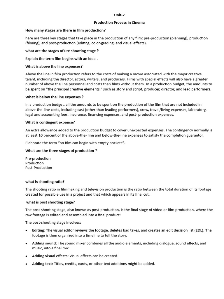 Film Production Process Explained | PDF | Websites | World Wide Web
