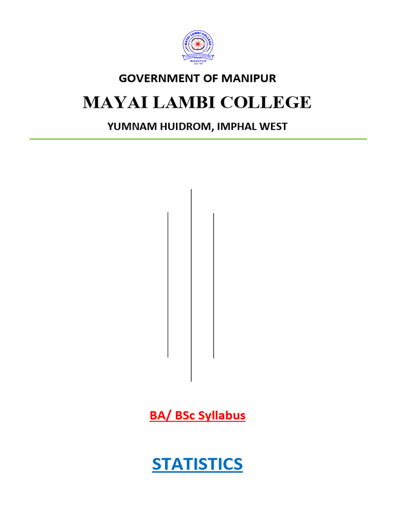 BA/BSc Statistics Syllabus Overview | PDF | Cost Of Living | Sampling ...