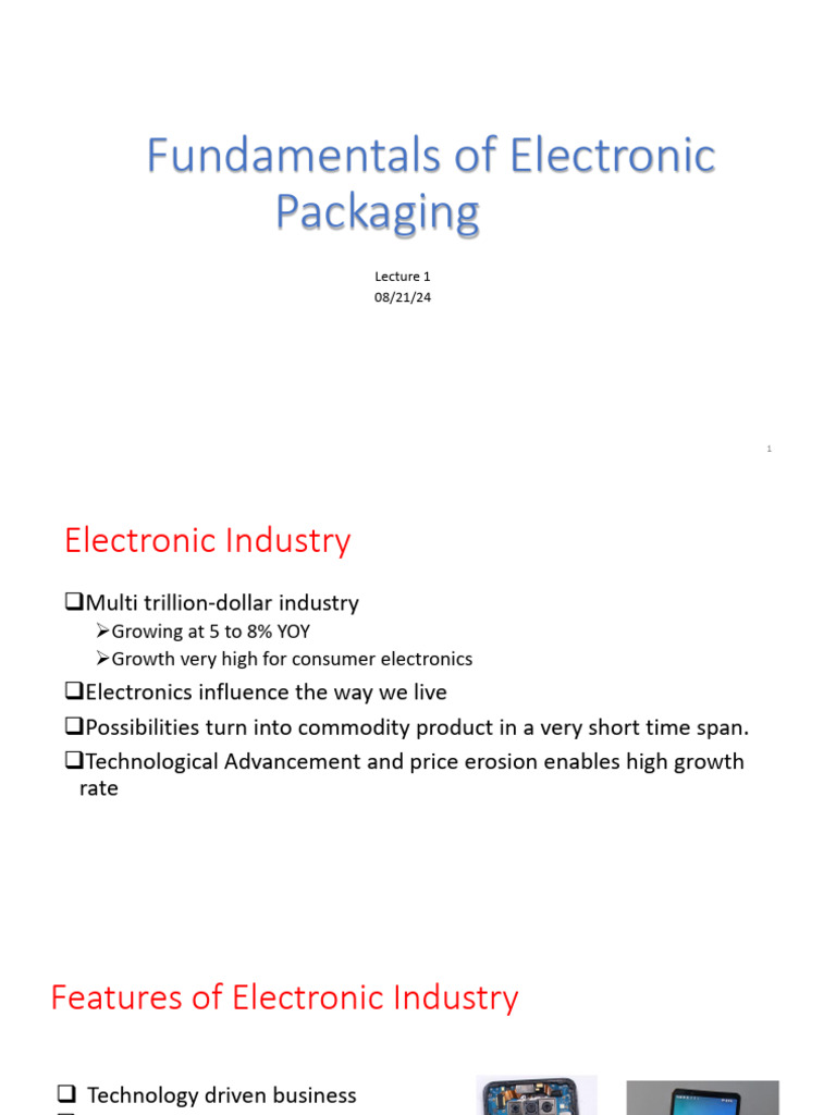 EP 1 Lecture 1 | PDF | Integrated Circuit | Electronic Circuits