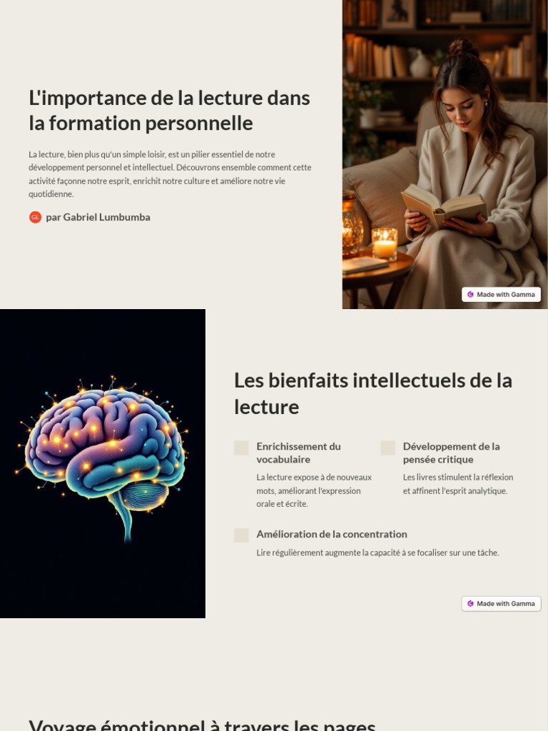 Bienfaits de la lecture pour soi-même | PDF | Livres | Empathie