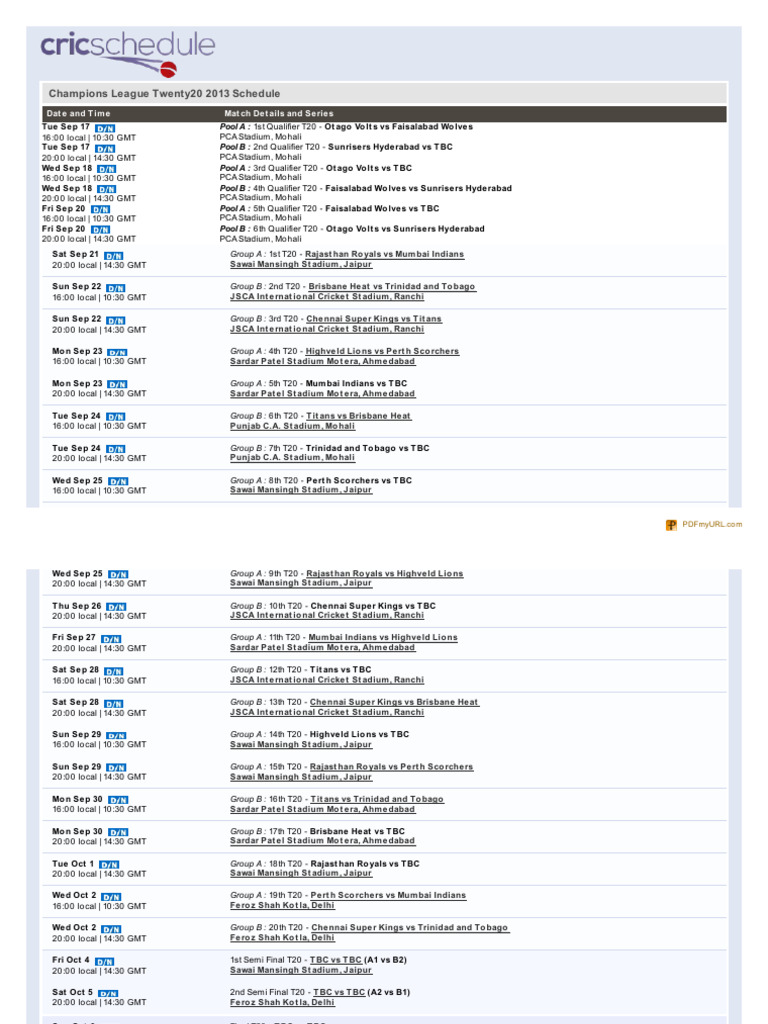 WWW Cricschedule Com-Seriespdf Php-Id 144 | PDF | Forms Of Cricket ...