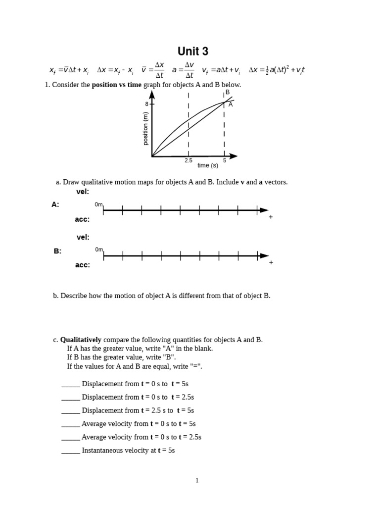 P3 | PDF | Velocity | Acceleration