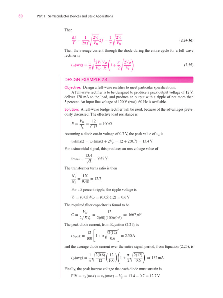 Design Example of Power Supply | PDF | Rectifier | Power Electronics