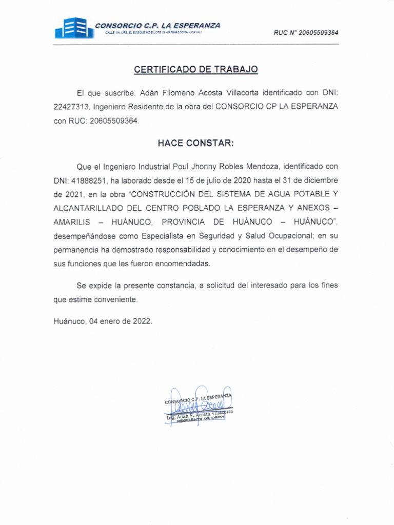 Certificado Cple | PDF