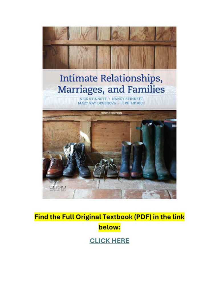 Intimate Relationships 9th Edition Overview | PDF | Intimate