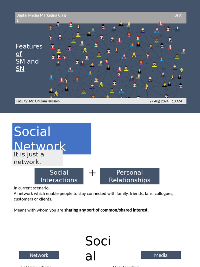Unit 1.2 Features of SM and SN | PDF | Popular Culture & Media Studies ...