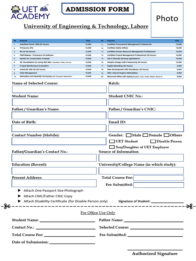 New Admission Form 2024 Jul Aug | PDF | Autodesk | Computing