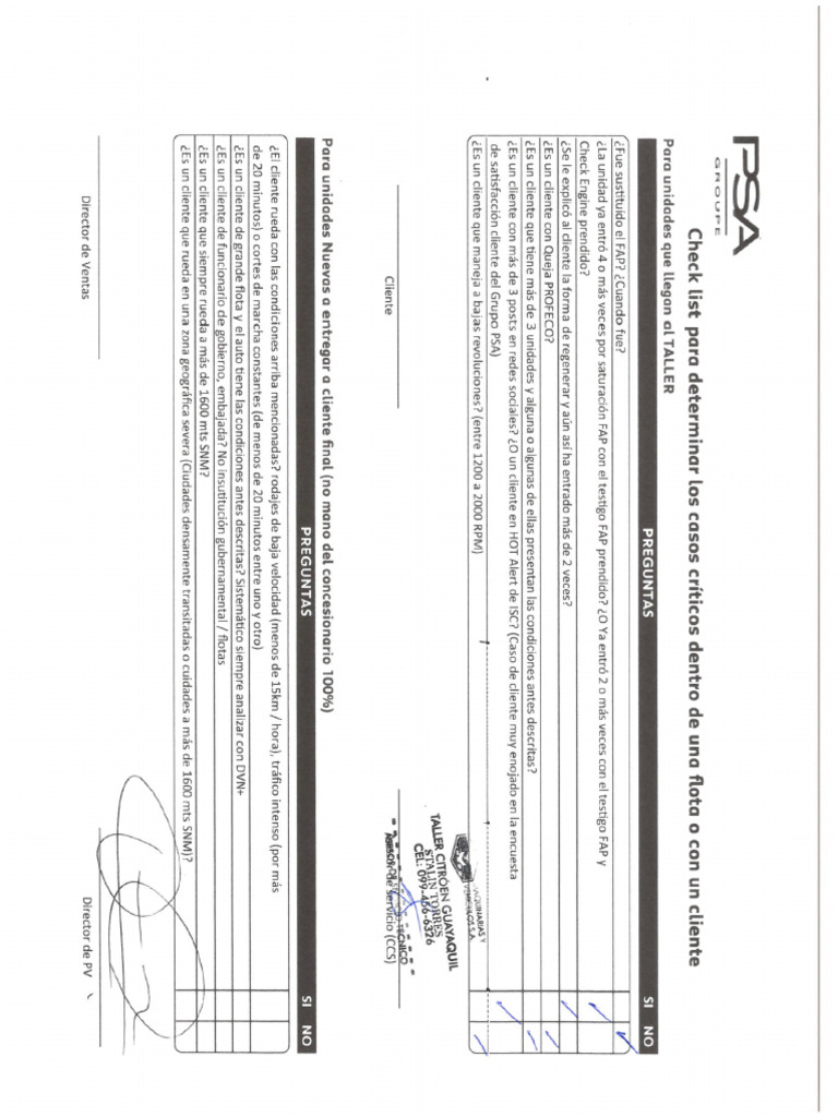 Check List Fap | PDF