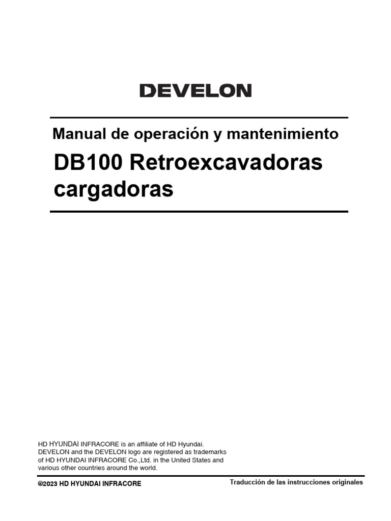 OM DB100 Es PDF | PDF | Motores | Primeros auxilios