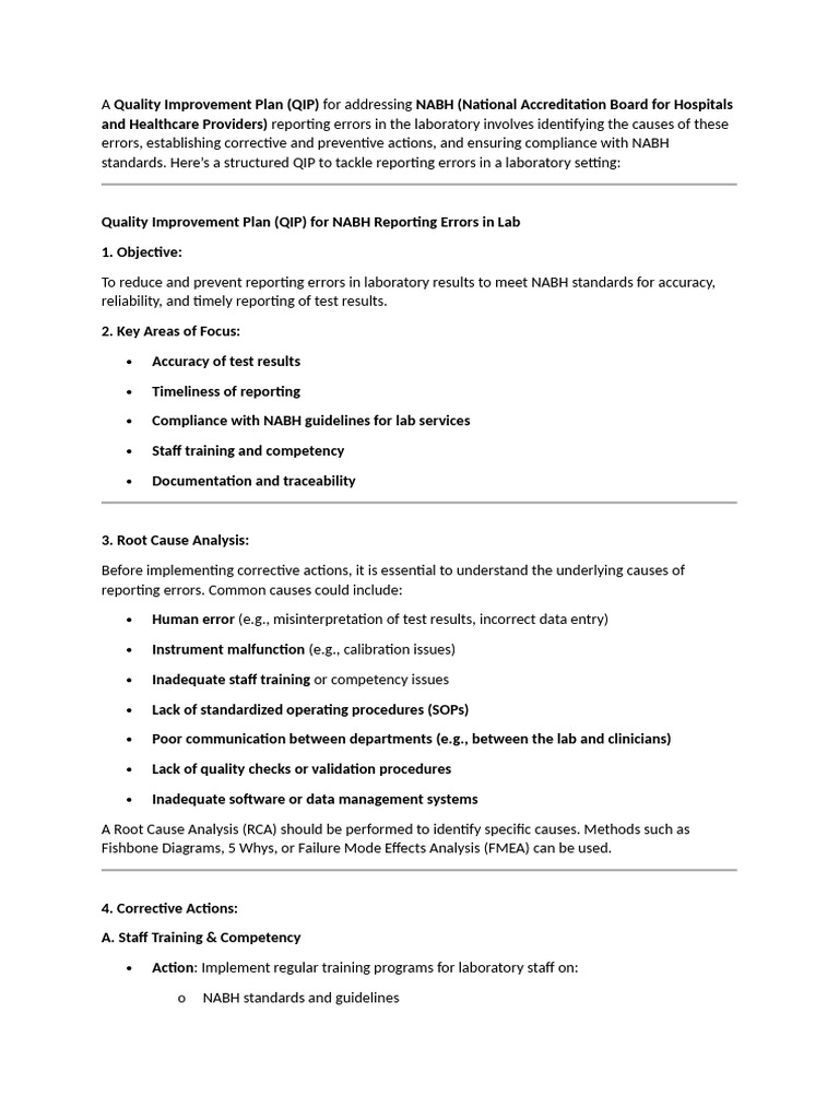 A Quality Improvement Plan Chatggpt | PDF | Verification And Validation ...