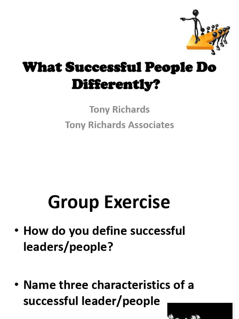 Tony richards what successful people do differently 3 pdf goal