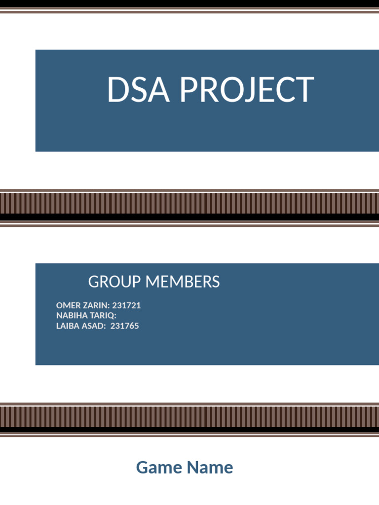DSA project | PDF