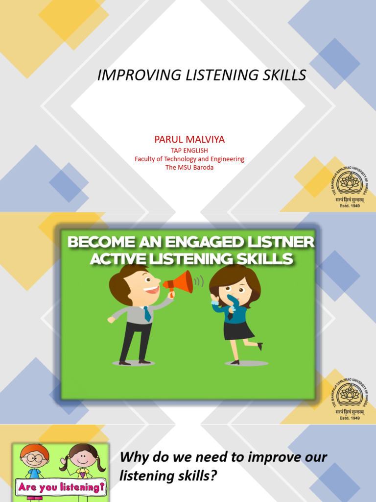 Unit Ii.3 Improving Listening Skills | PDF
