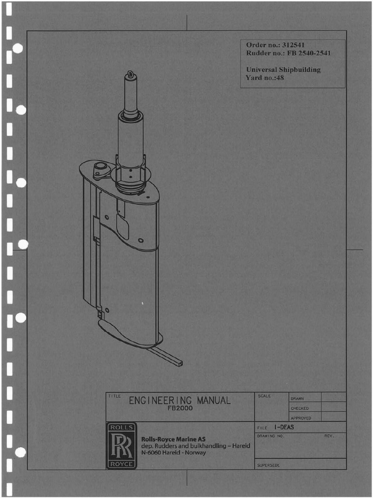Rudder Stock | PDF