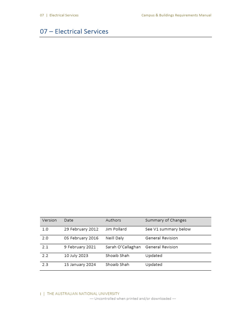 07 - Electrical Services | PDF | Electrical Substation | Lighting