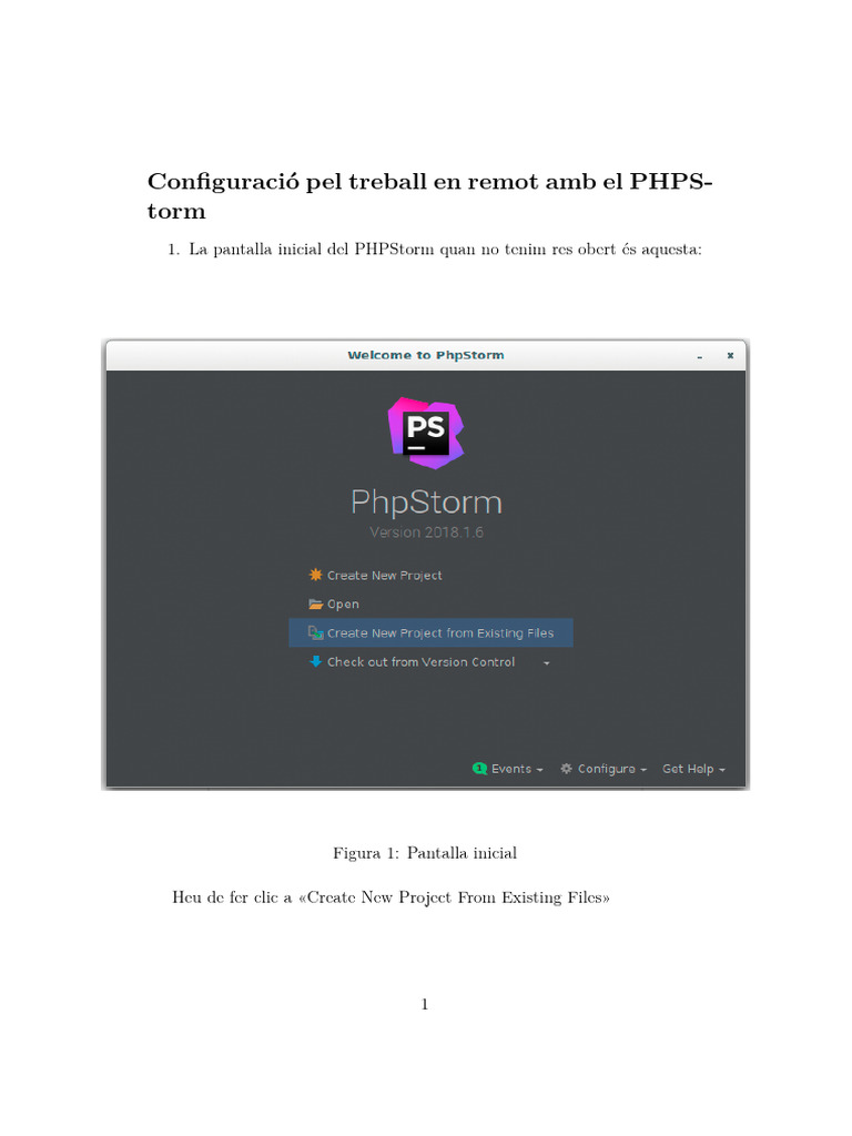 Guia Configuracio Treball Remot Amb PHPStorm | PDF