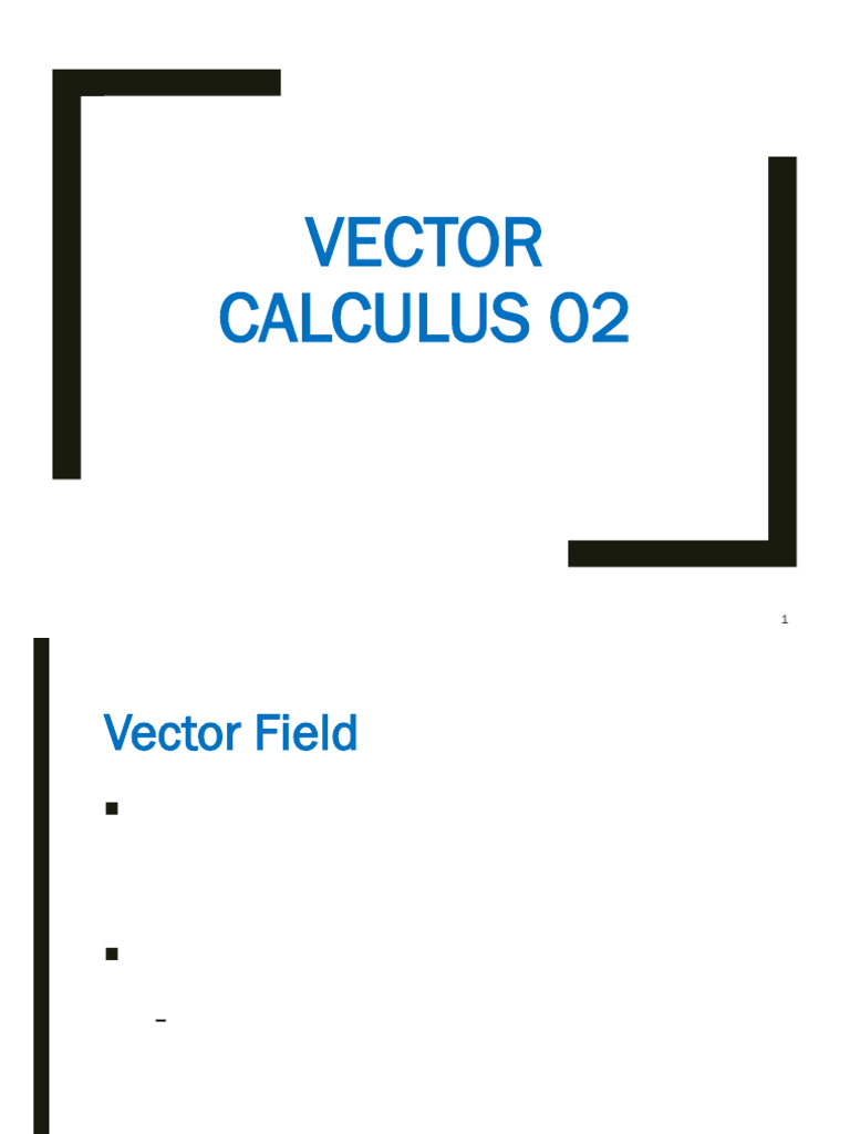 Understanding Vector Fields in Calculus | PDF | Divergence | Euclidean ...