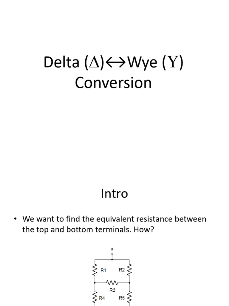 Week 6 Delta-Wye Conversion-1 | PDF