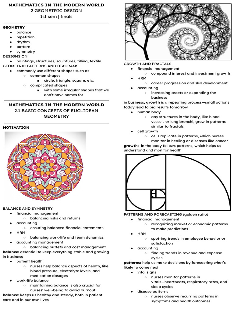 MMW_ finals | PDF | Geometry | Pattern