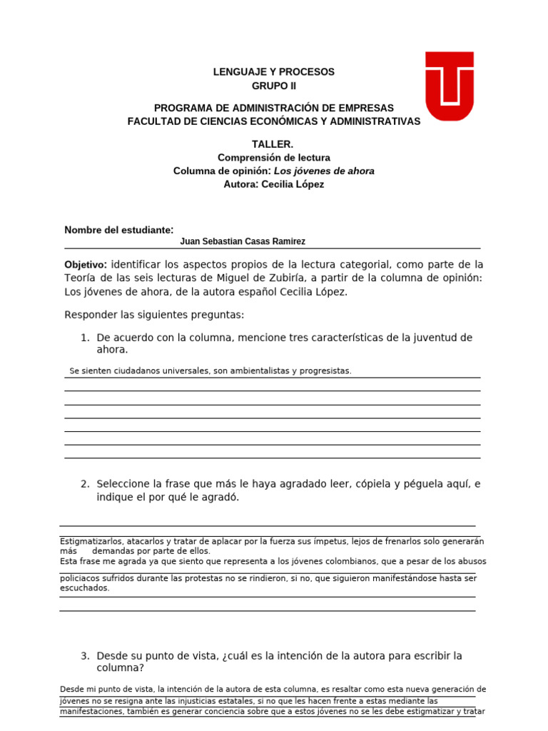 Lenguaje Y Procesos Pdf