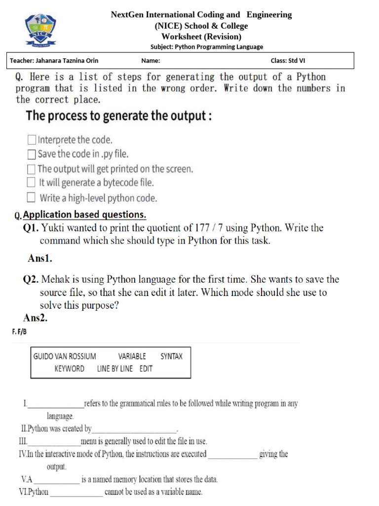 Std 6(Theory) | PDF