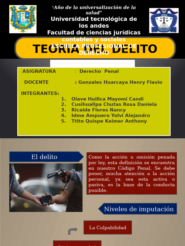 Teoria Del Delito Accion | PDF | Derecho penal | Ley común