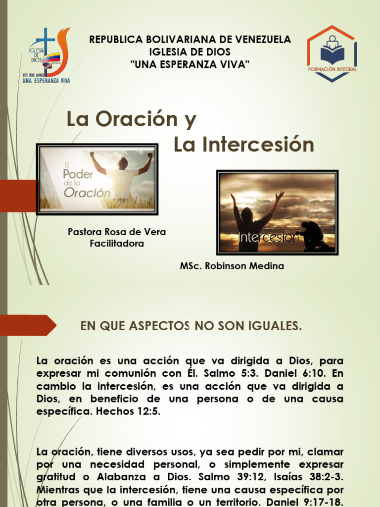 La Oración y La Intercesión | PDF